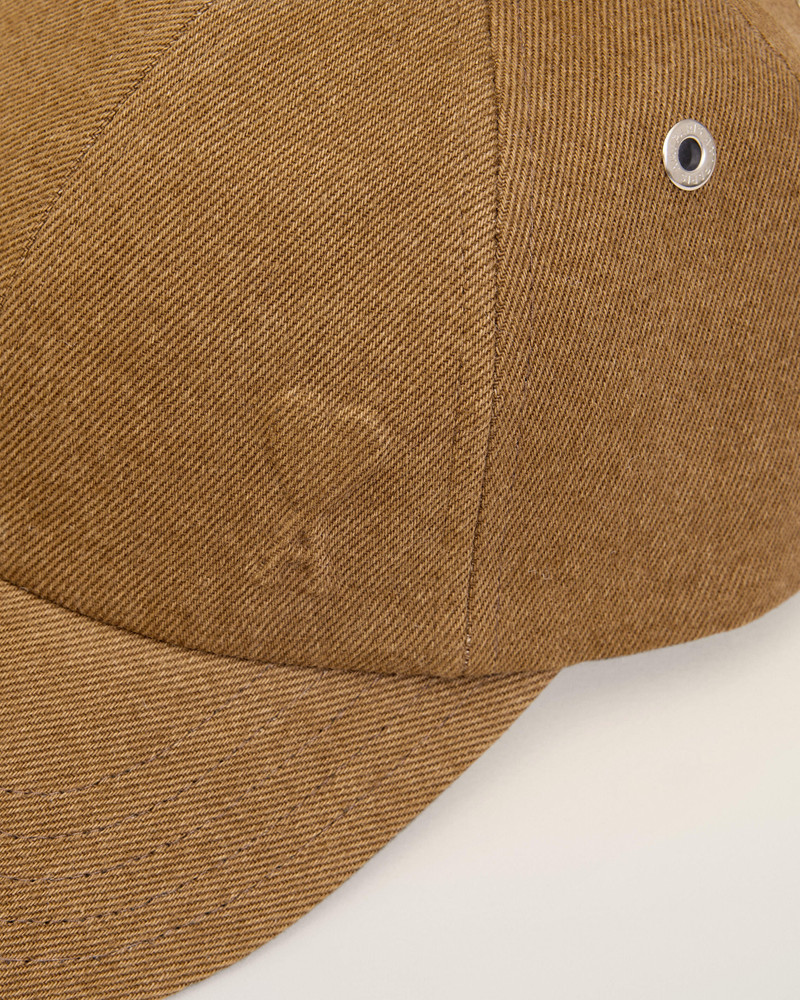 BROWN COTTON EMBOSSED AMI DE COEUR CAP 3
