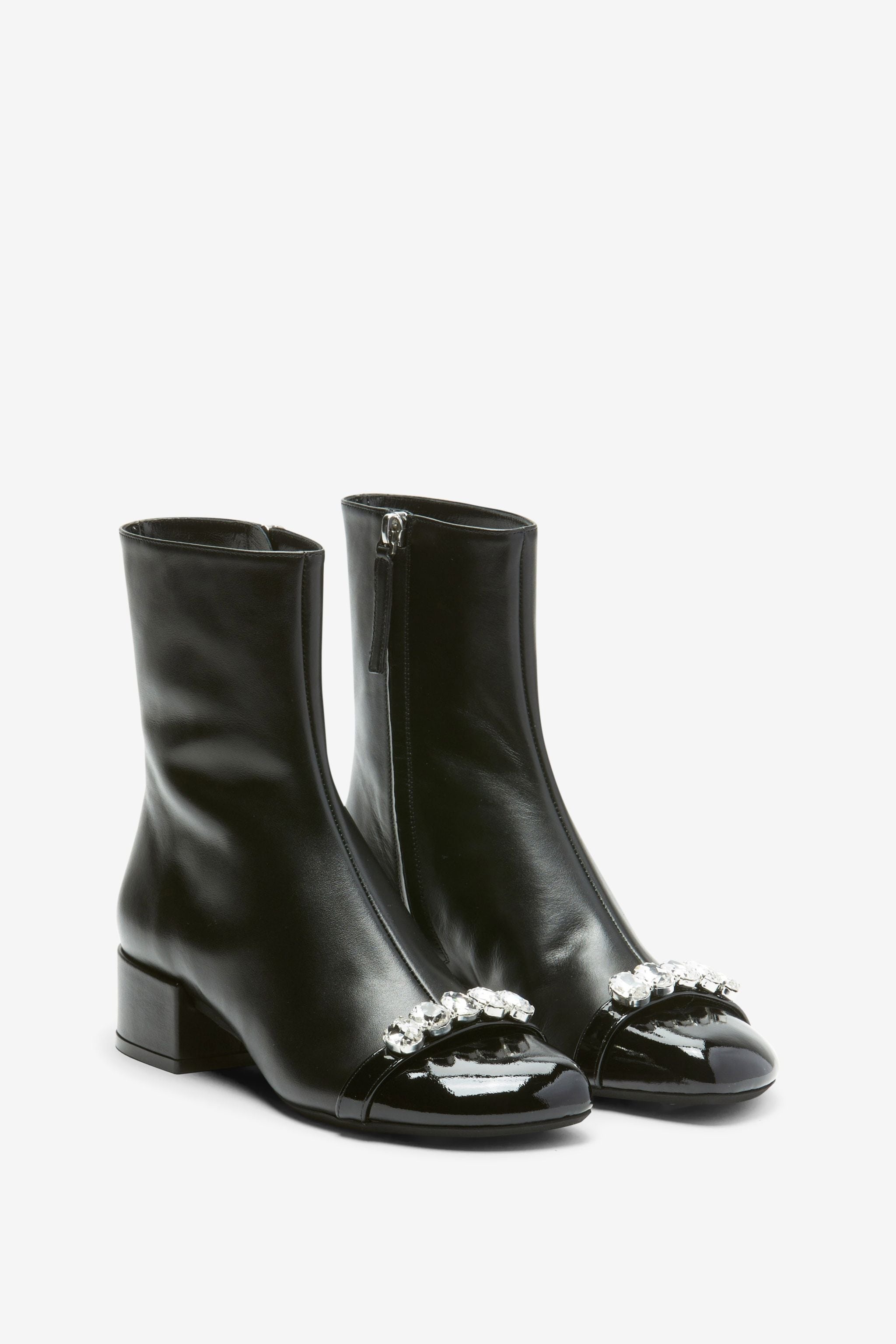 CRYSTAL-EMBELLISHED ANKLE BOOTS - 2