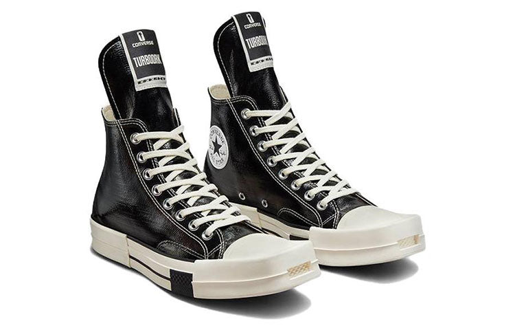 Converse Rick Owens x TURBODRK Chuck 70 High 'Black Lacquer' A01291C - 3