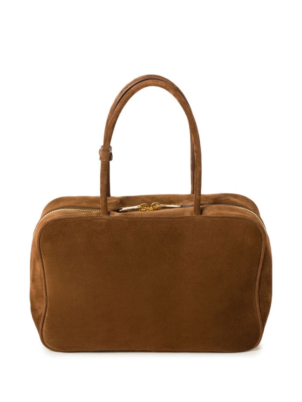 Beau logo-debossed suede bag - 2