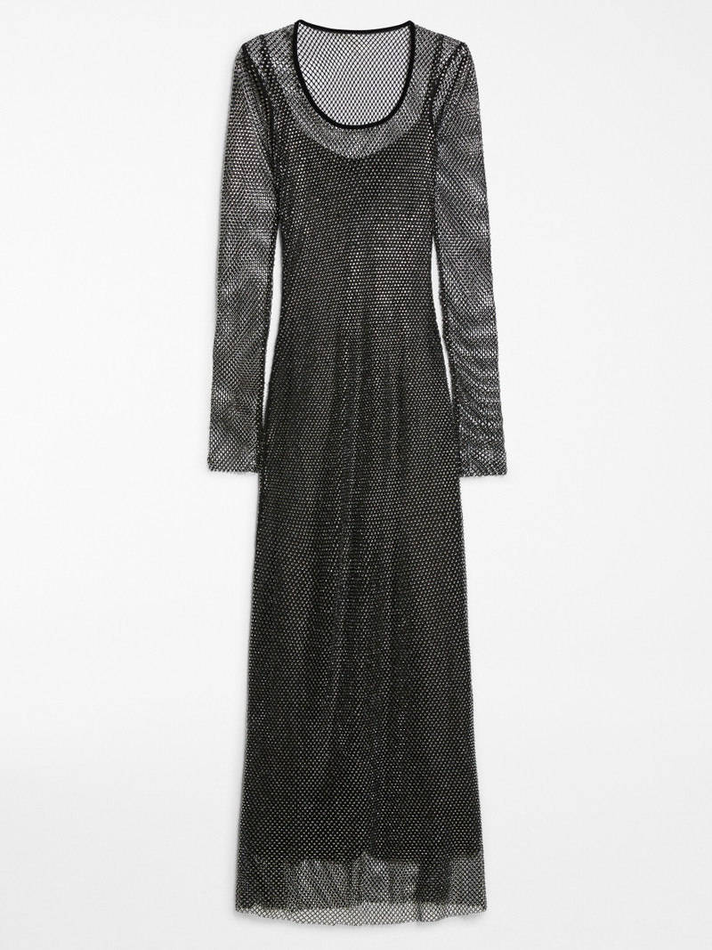 CINESE Rhinestone tulle dress 1