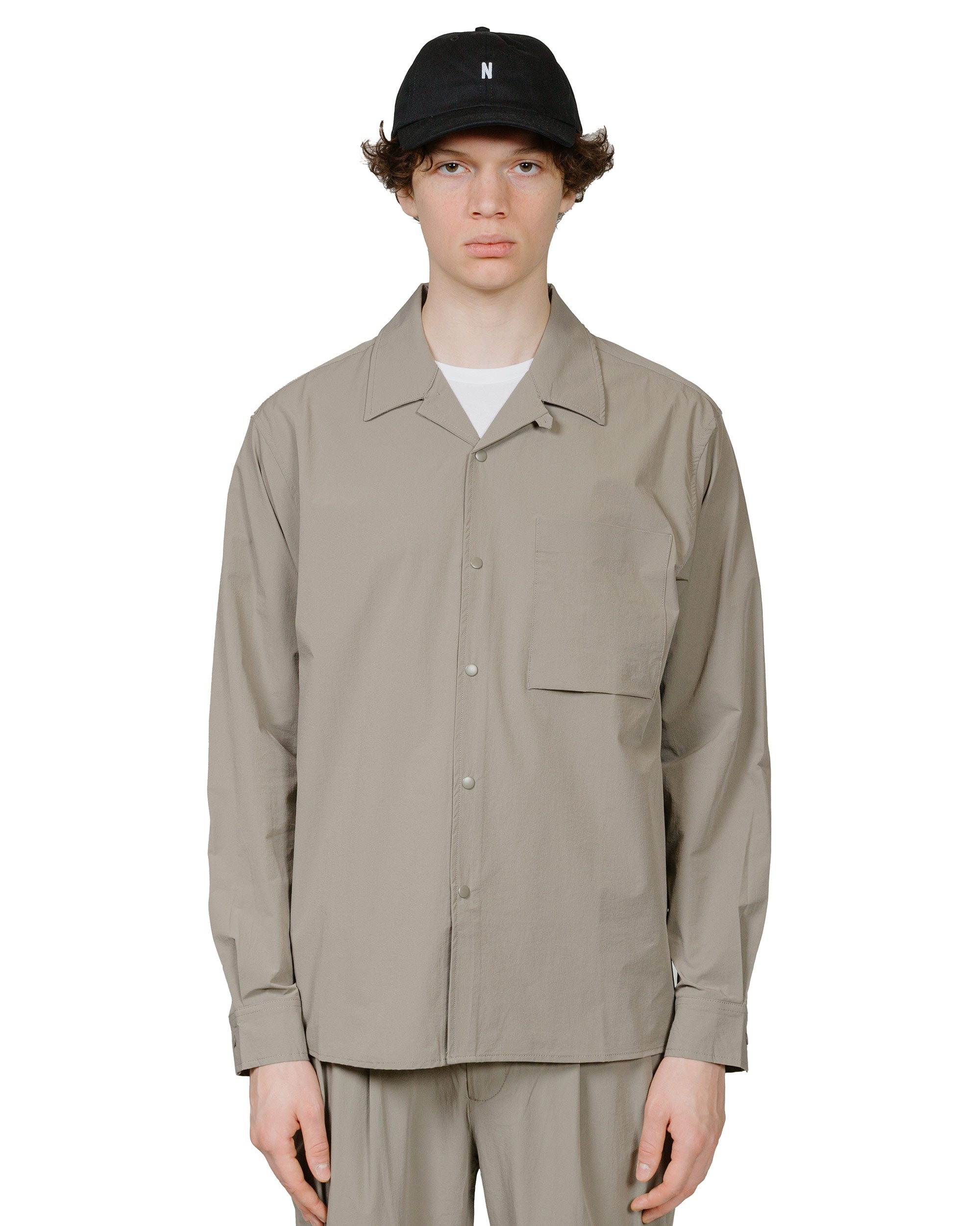Carsten Travel Light Shirt LS Concrete Grey - 2