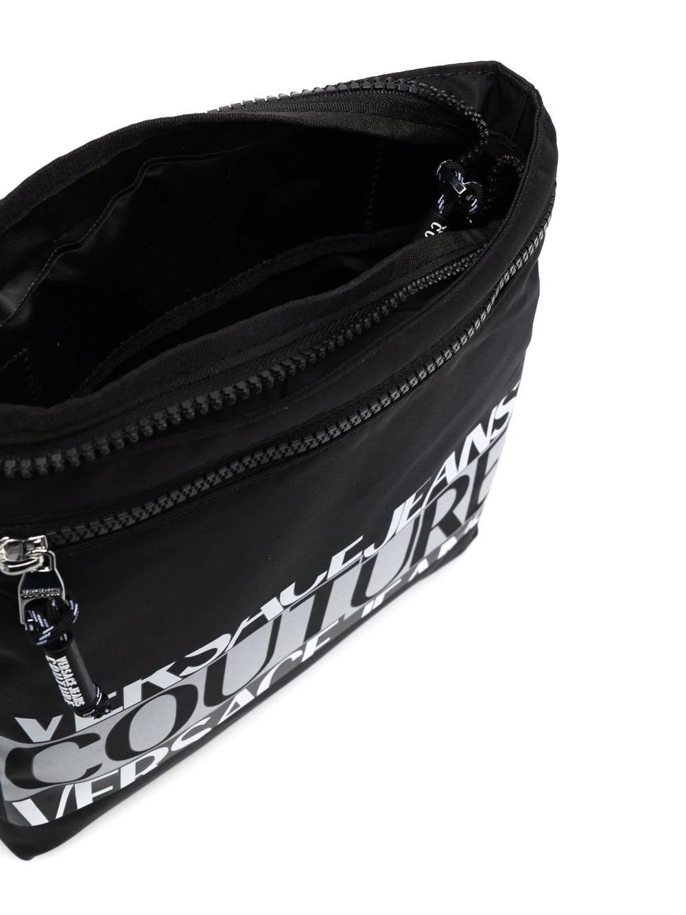 logo-print zipped messenger bag - 5