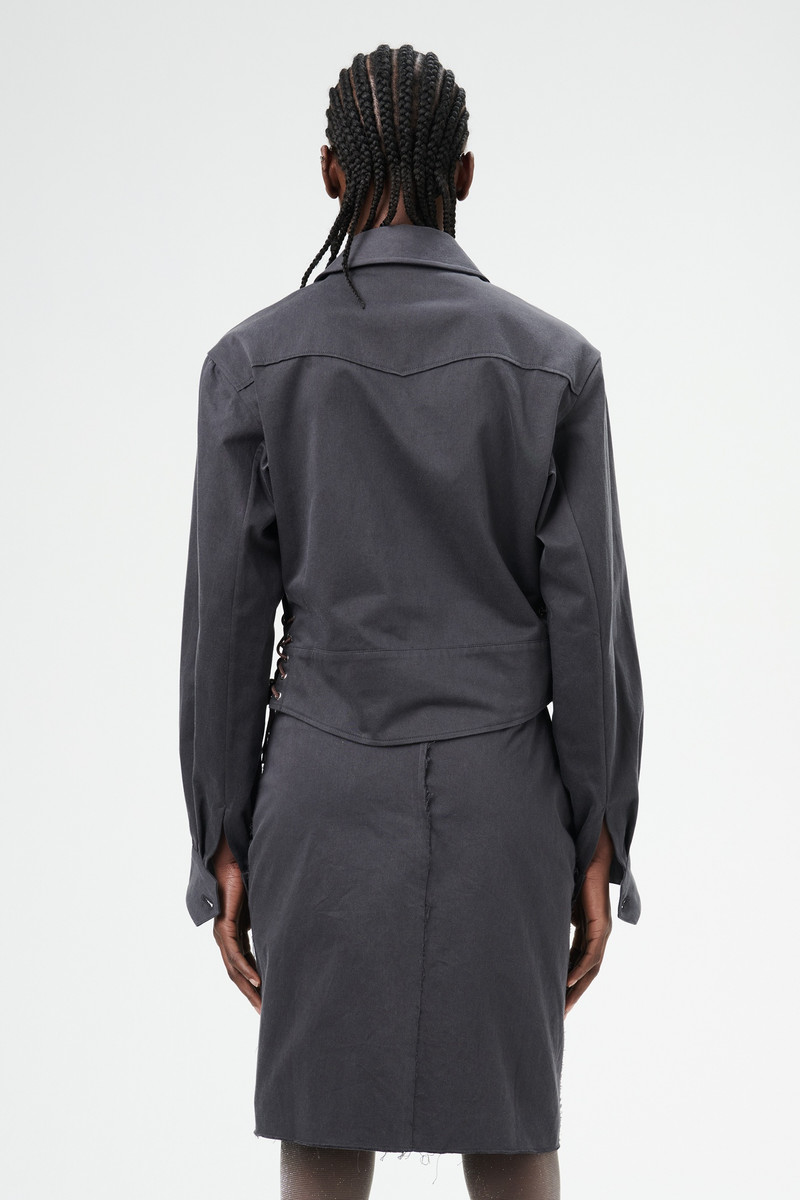 Doll Blouson Ash Black Seventies Sateen 7