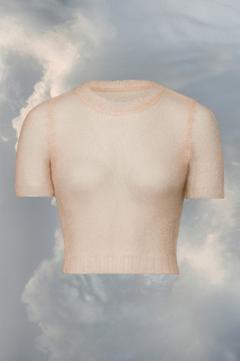 Maison Margiela Translucent knit top outlook