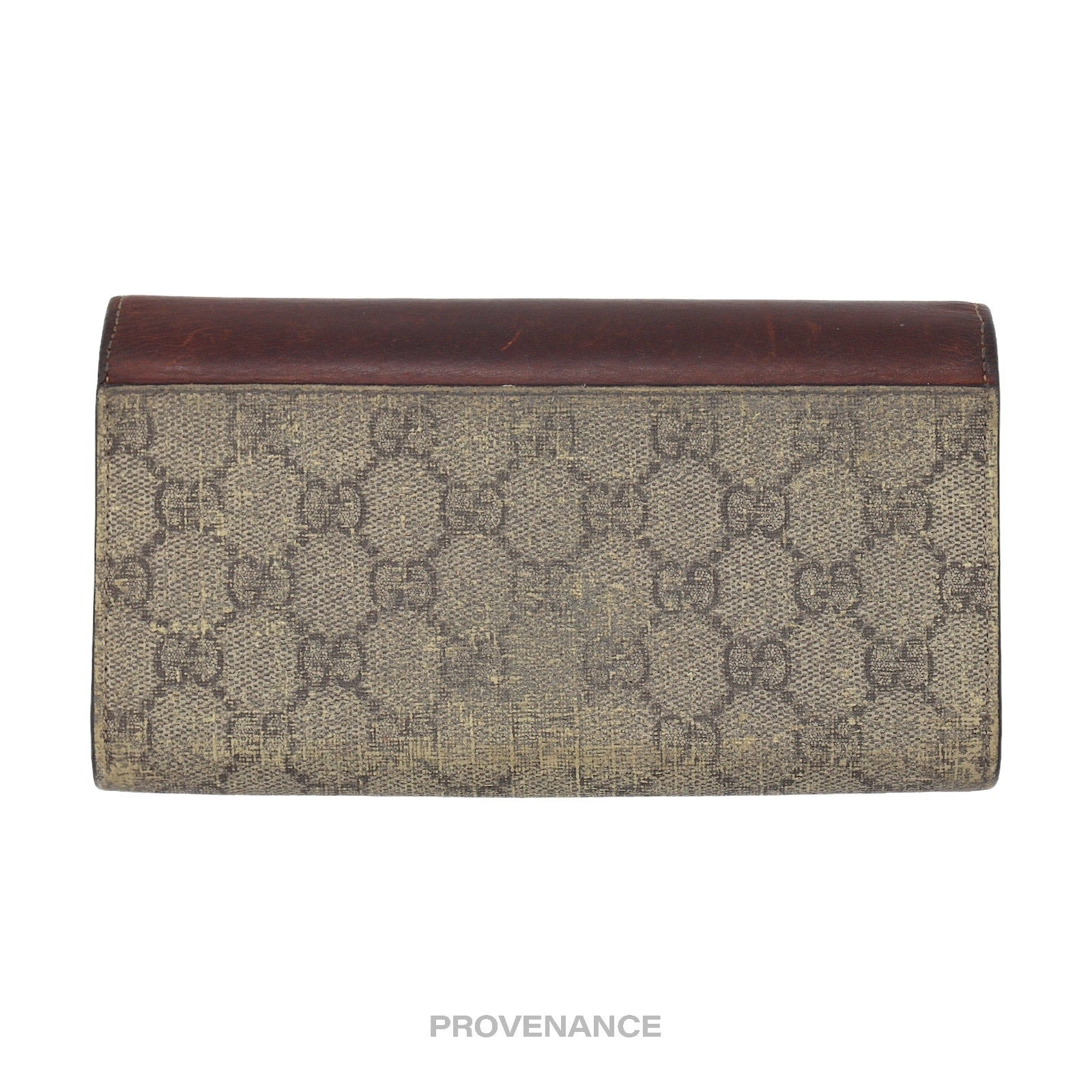 Gucci Snap Long Wallet - GG Supreme Brown - 2