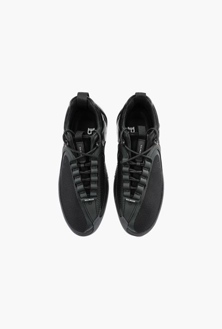 Black reflective material and mesh B-Runner sneakers - 4