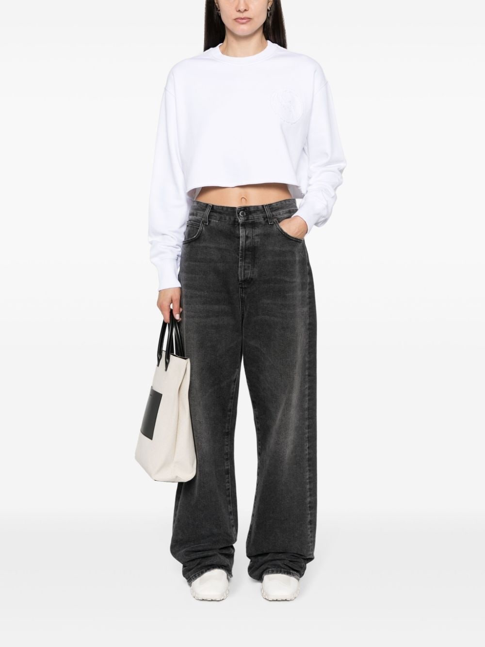 S-Wave cropped sweatshirt - 2