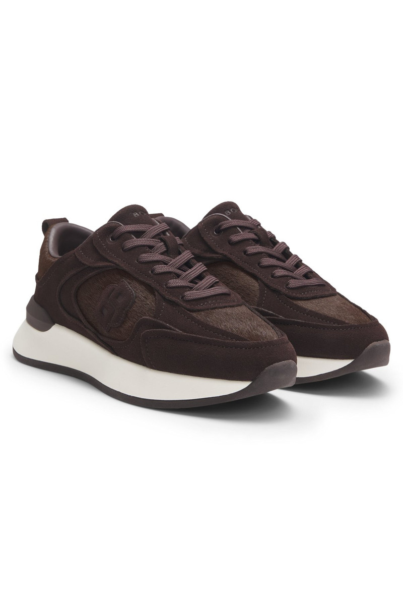 TRAINERS IN SUEDE AND CALF-HAIR LEATHER 2