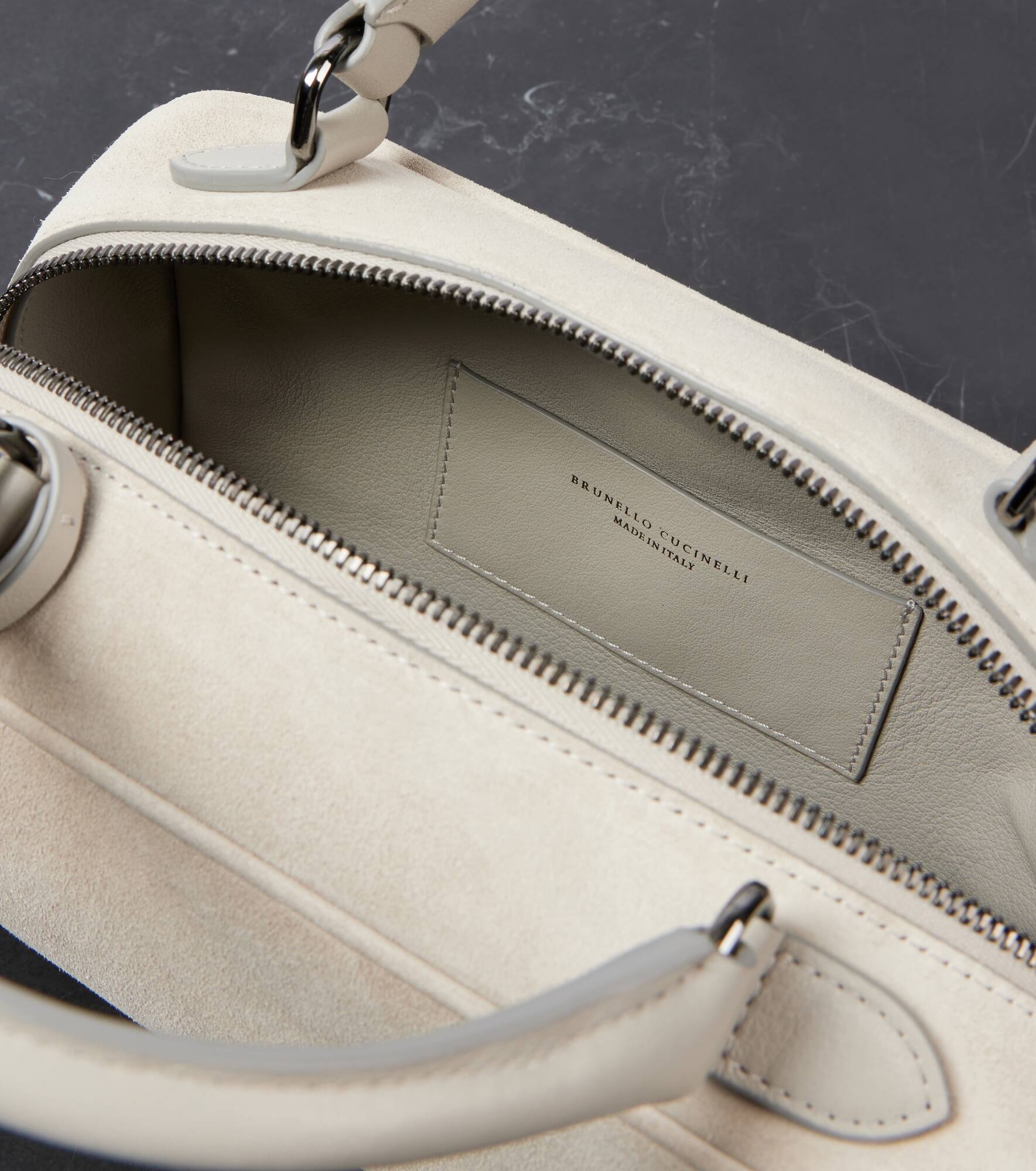 Small suede tote bag - 3