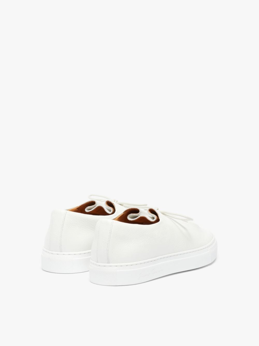 JACQUES SOLOVIÈRE WHITE LEATHER SNEAKERS - 4