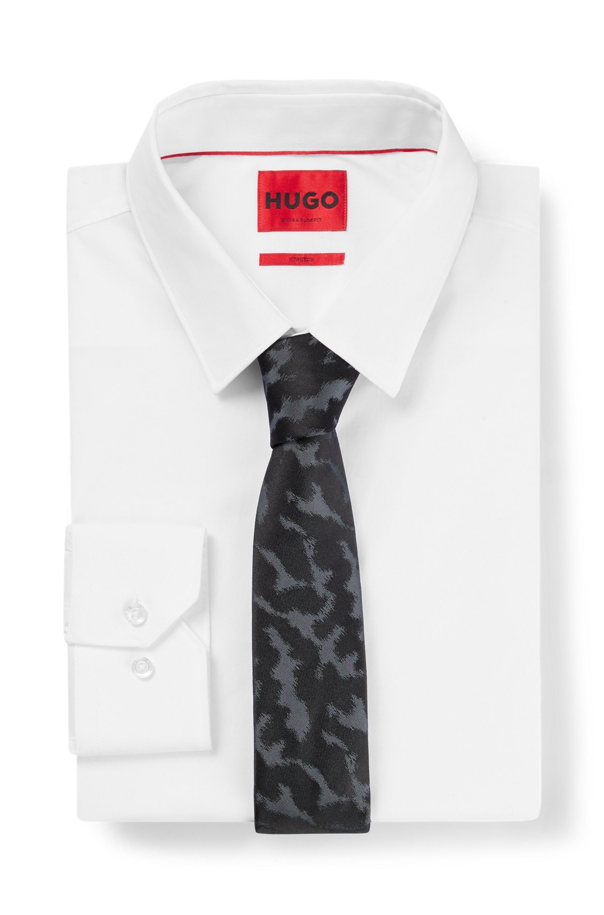 SILK TIE WITH JACQUARD PATTERN - 3