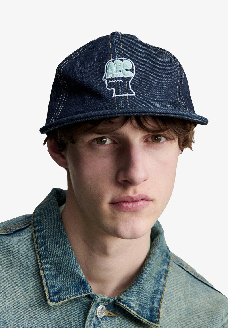 A.P.C. A.P.C. X BRAIN DEAD DENIM 6-PANEL CAP outlook