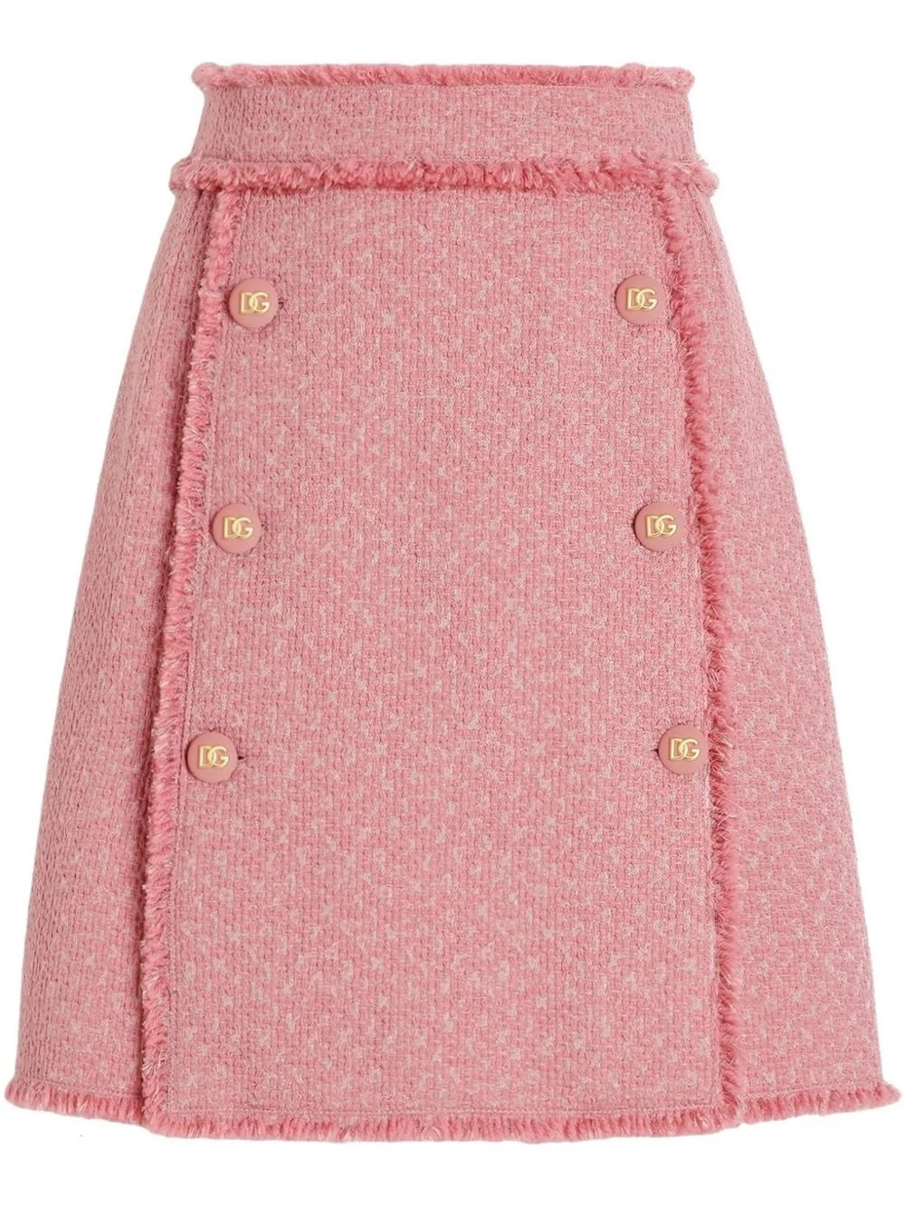 logo-engraved mini skirt - 1