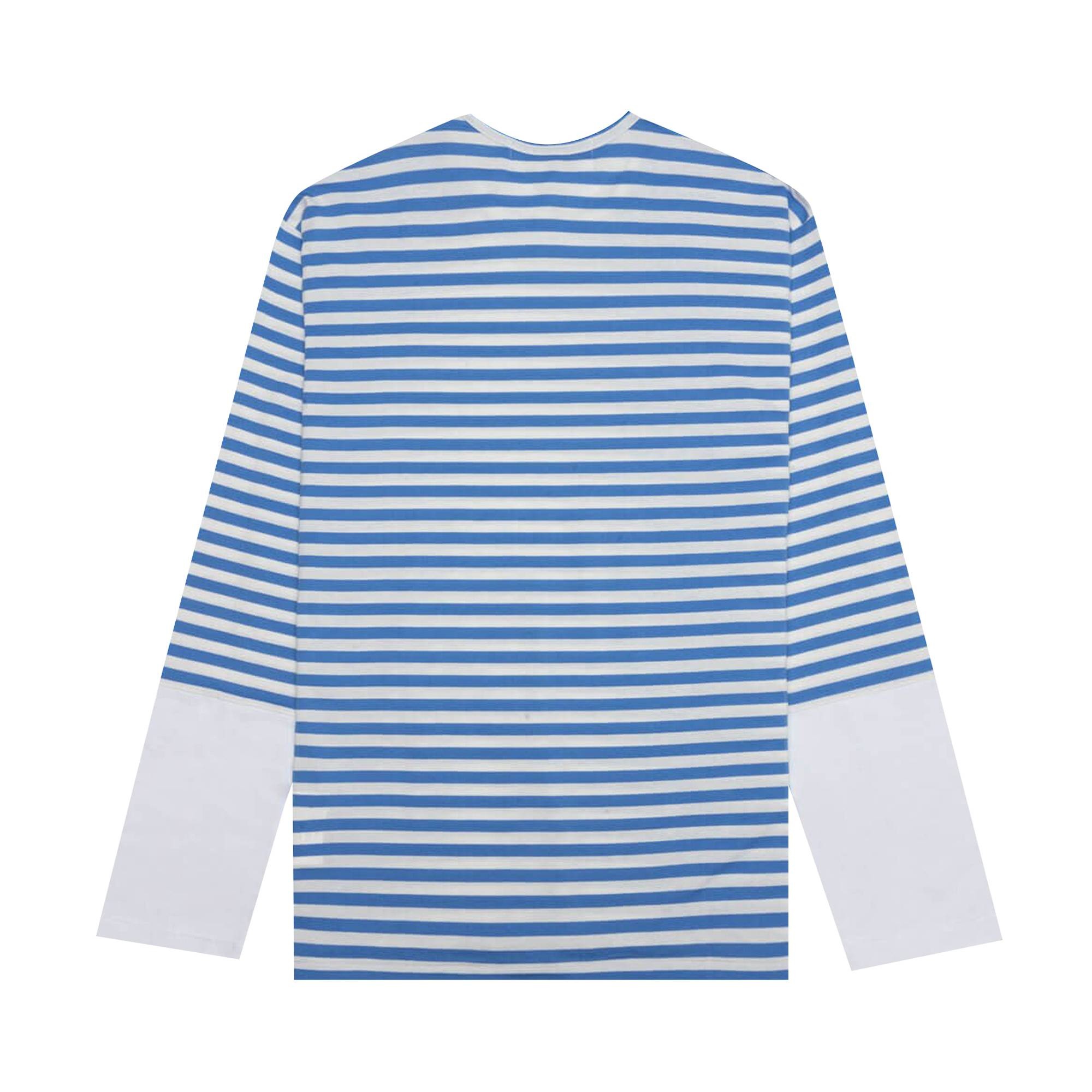 Comme des Garçons PLAY Stripe T-Shirt 'Blue' - 2