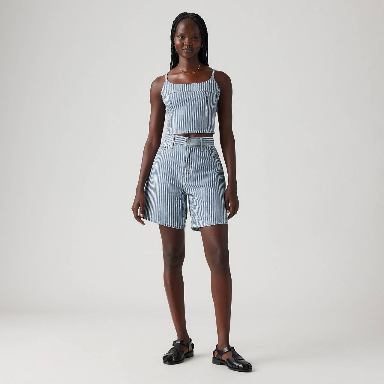 HIGH RISE BAGGY WOMEN'S SHORTS - 2