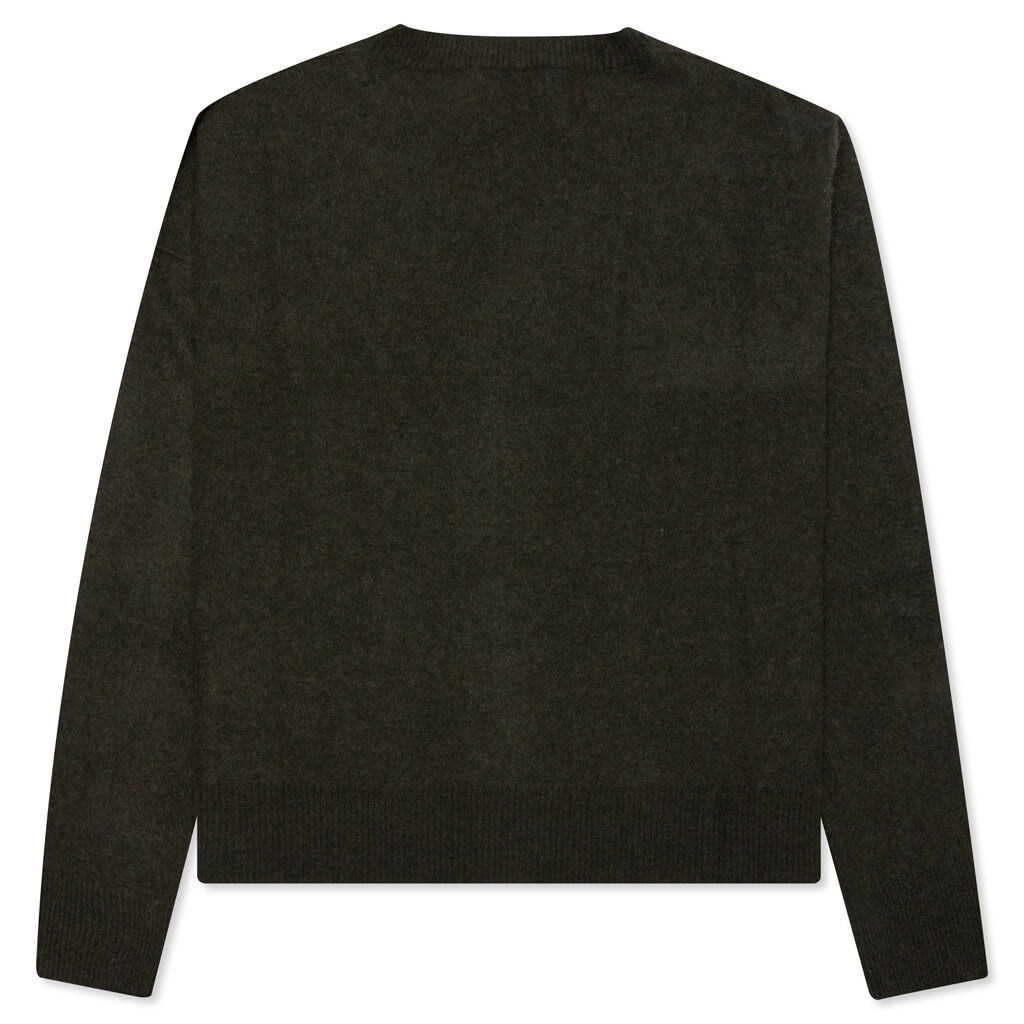 AMBUSH LOGO CARDIGAN KNIT - OLIVINE - 2