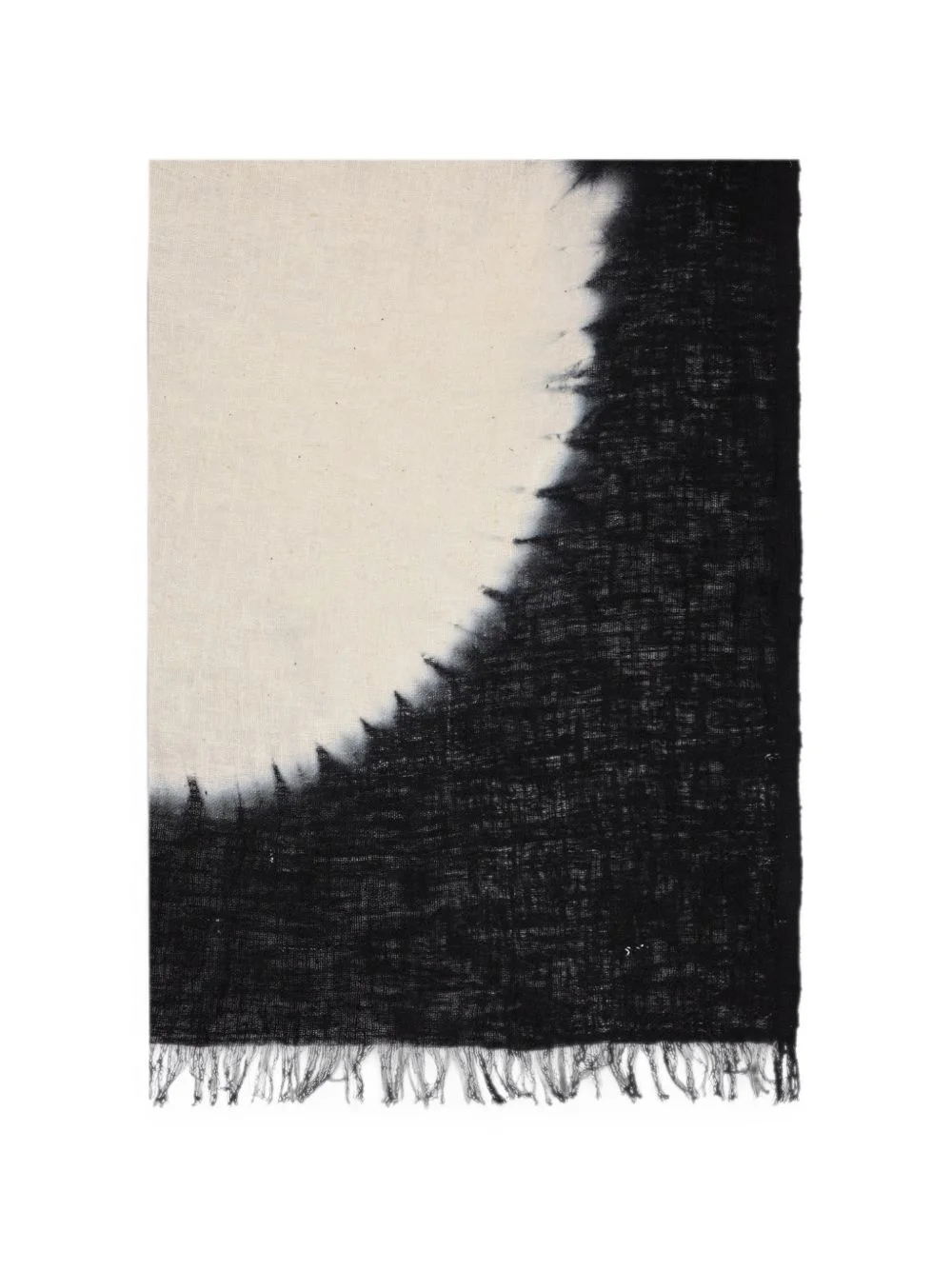 polka-dot frayed scarf - 1