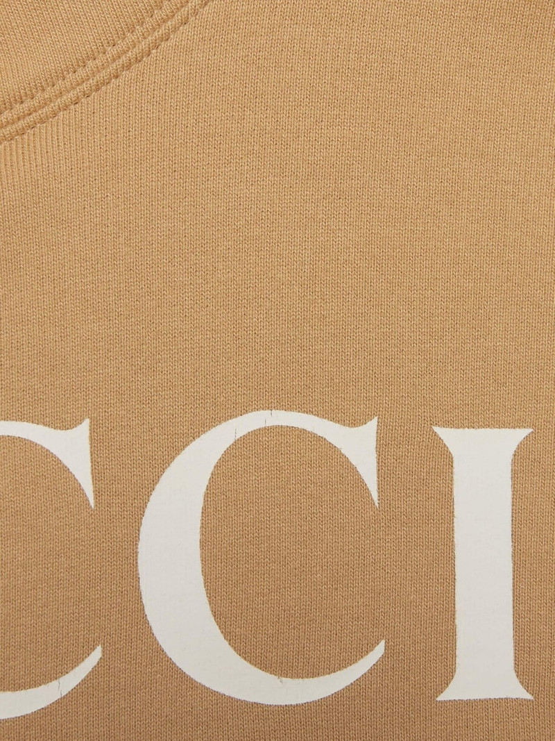 GG-logo print cotton sweatshirt 6