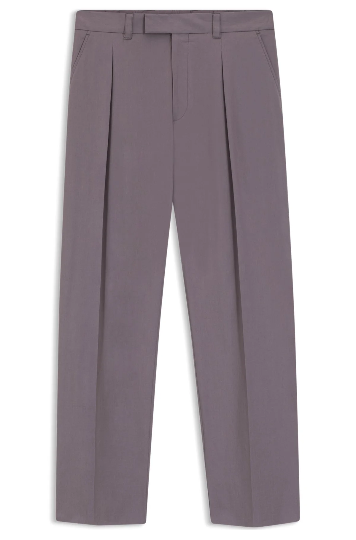 RELAXED-FIT TROUSERS IN STRETCH COTTON - 1