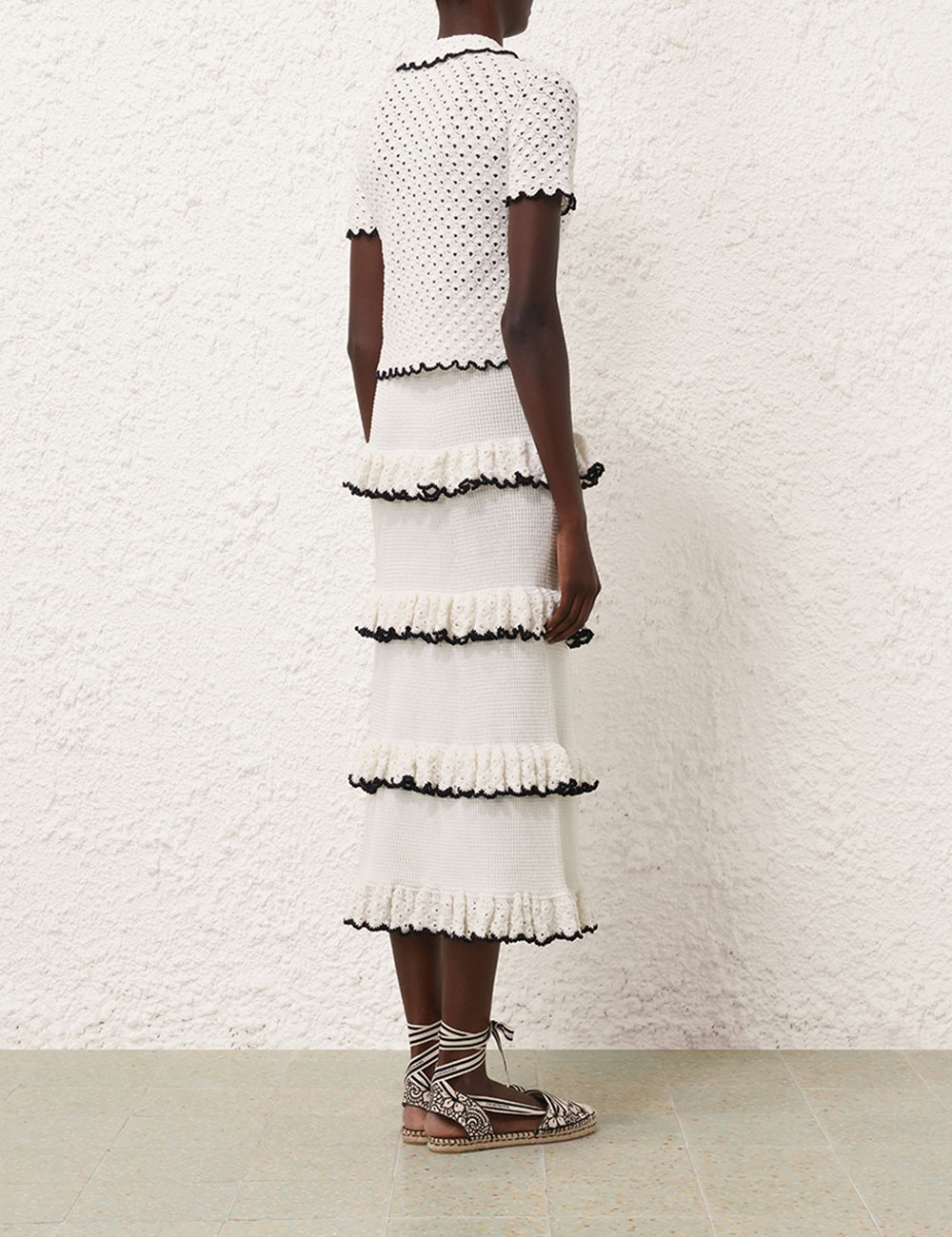 HALLIDAY SCALLOP FRILL SKIRT - 4