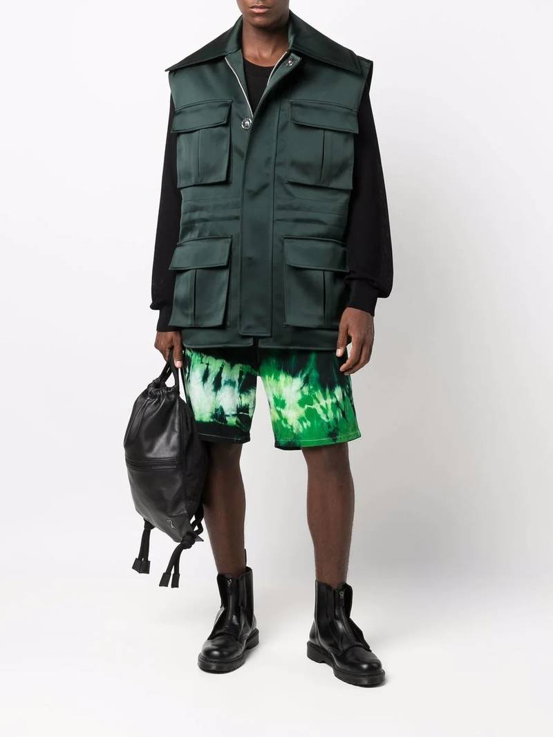 AMI Paris Alex fit tie-dye shorts outlook
