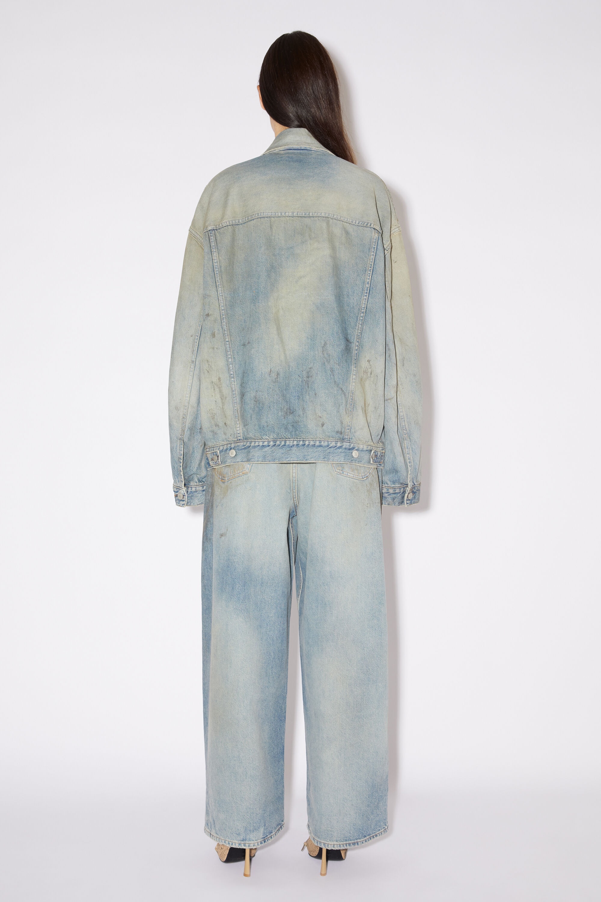 Oversized fit denim jacket - Light blue - 3