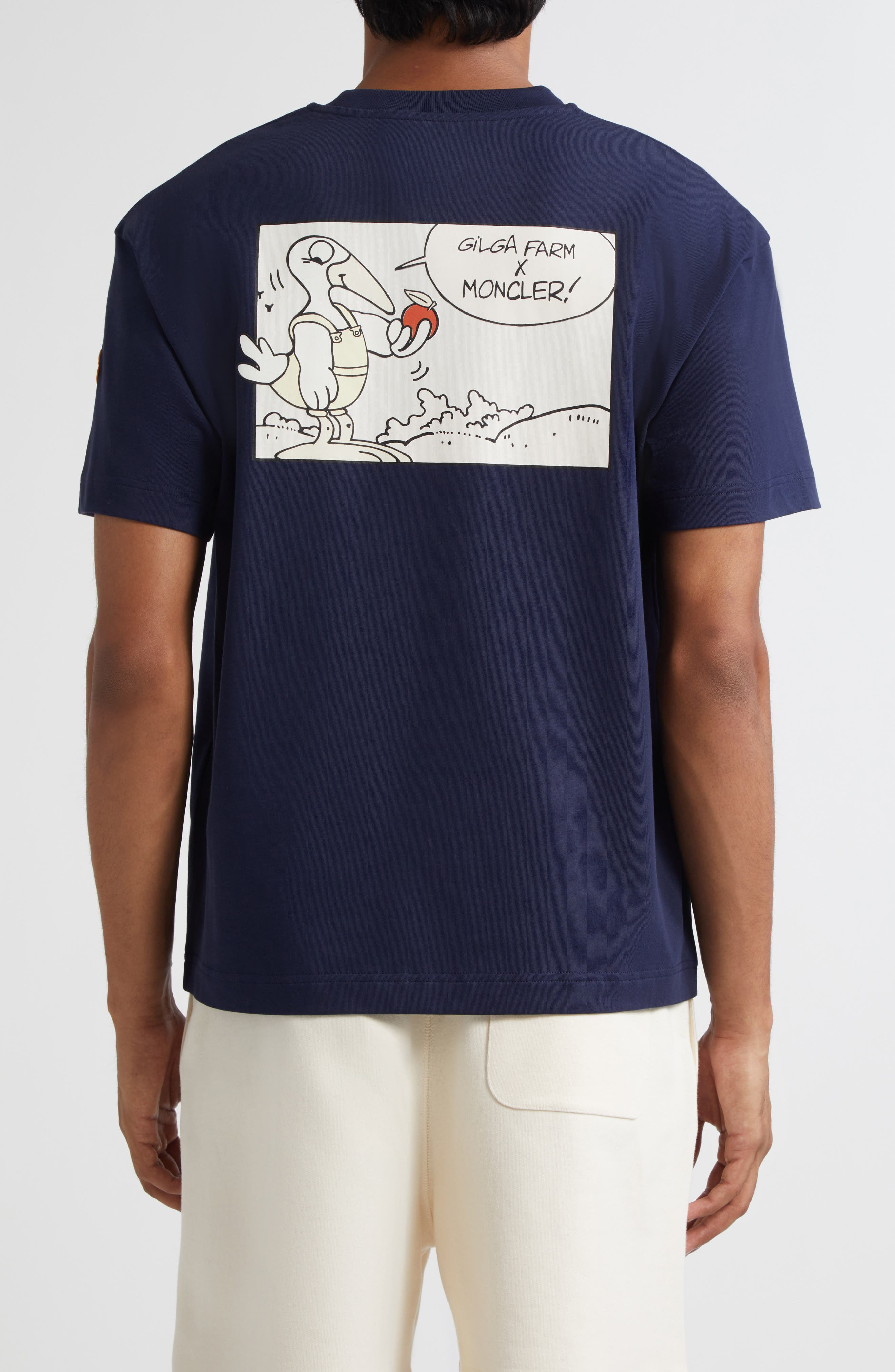 Moncler x Gilga Farm by Donald Glover Logo Patch T-Shirt in Navy at Nordstrom - 2