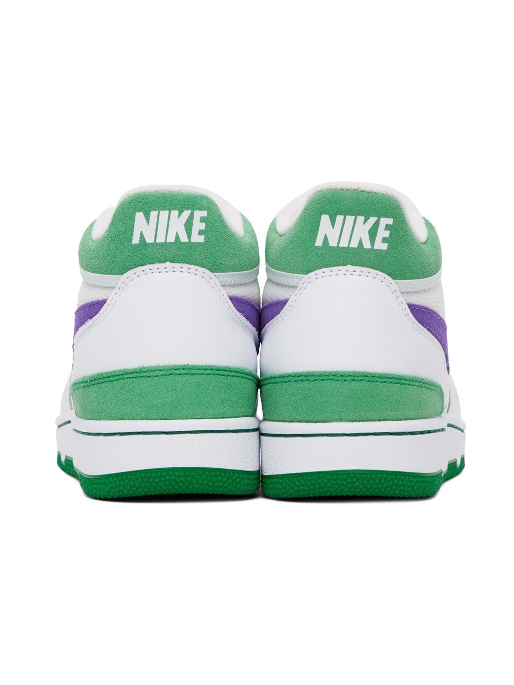 White & Green Attack Sneakers - 2