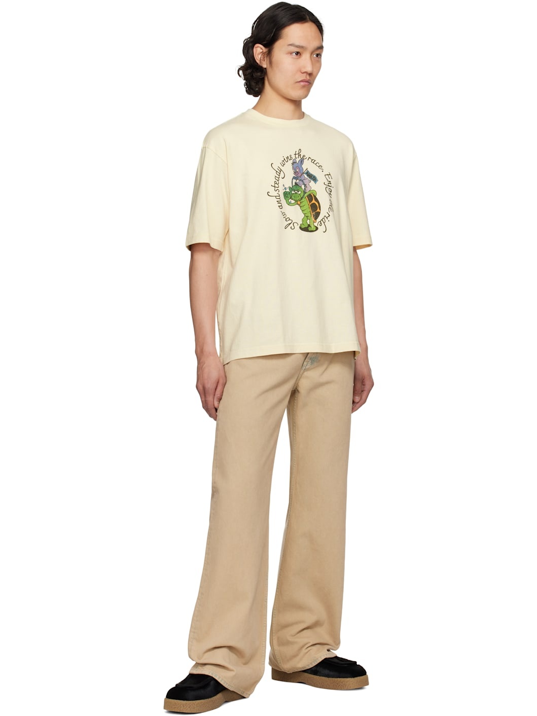 ★AMBUSH★ Slow and Steady Print Short Sleeve T-Shirt Light Ambush Slow & Steady T-shirt | REVERSIBLE