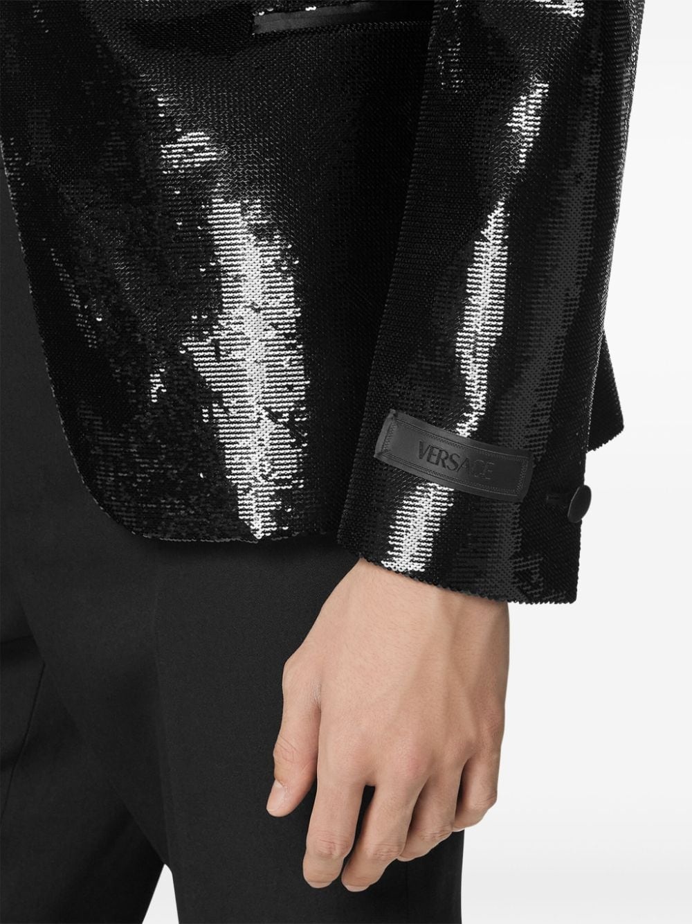embellished single-breasted blazer - 5
