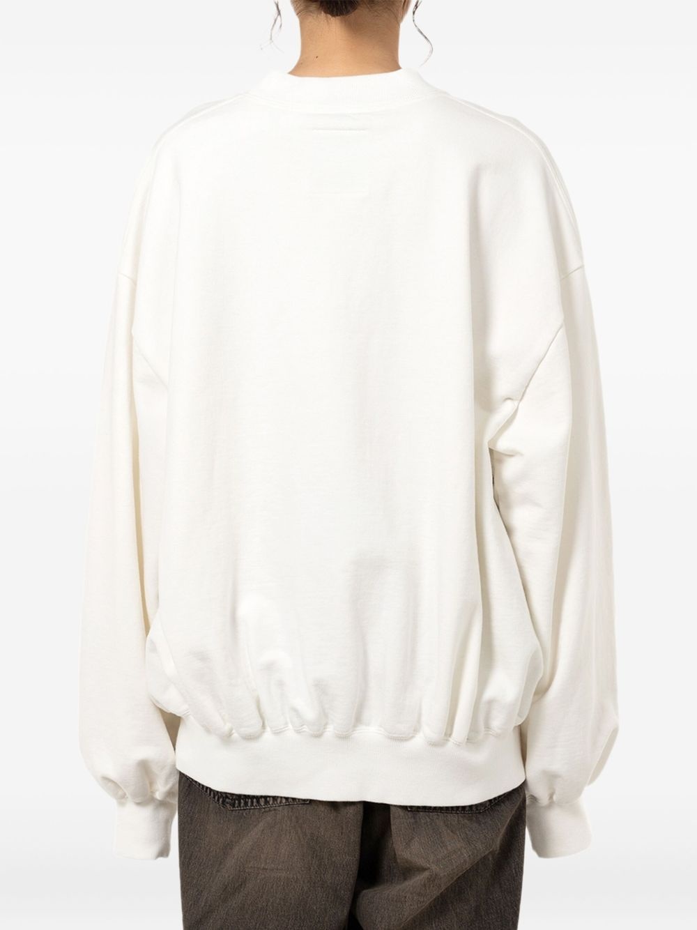 smiley face-print sweatshirt - 3