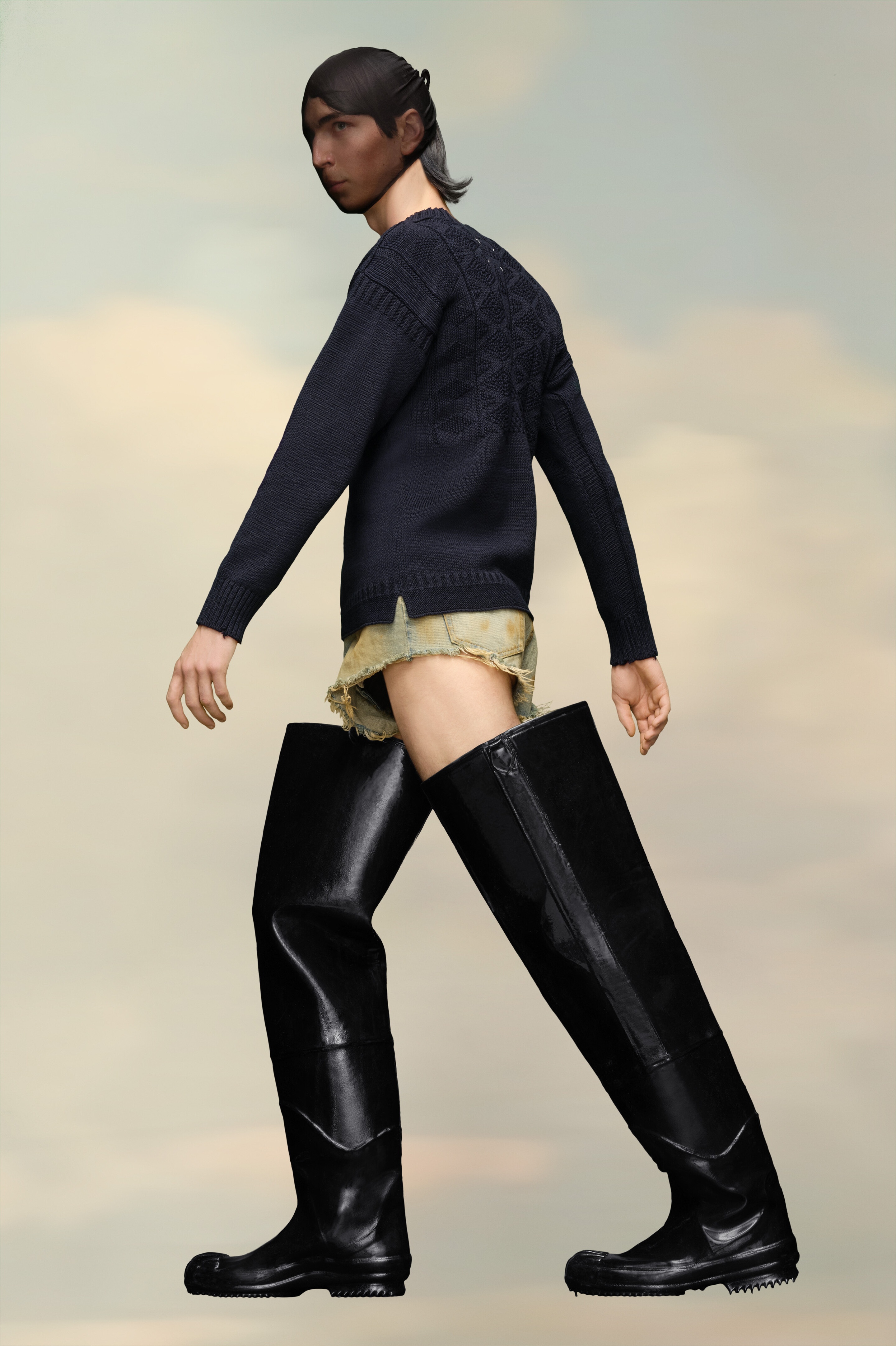 Textured Knit Sweater - 3