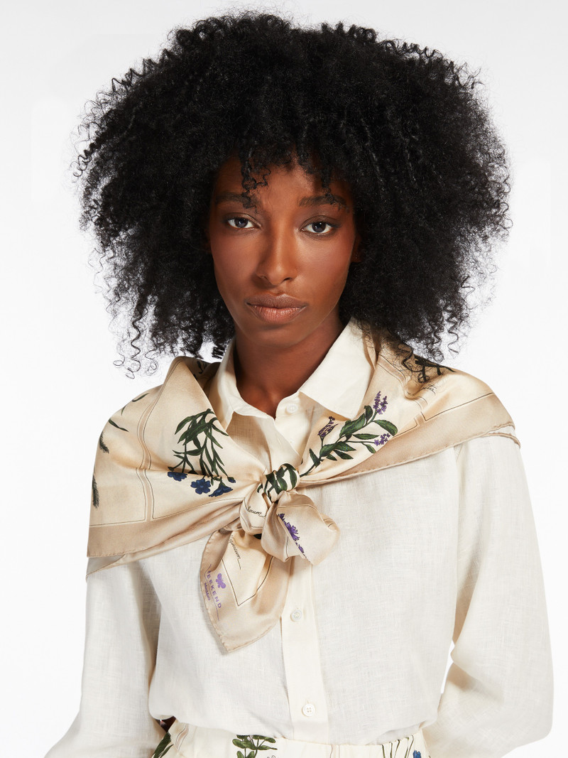 ONESTO Printed silk twill foulard 4