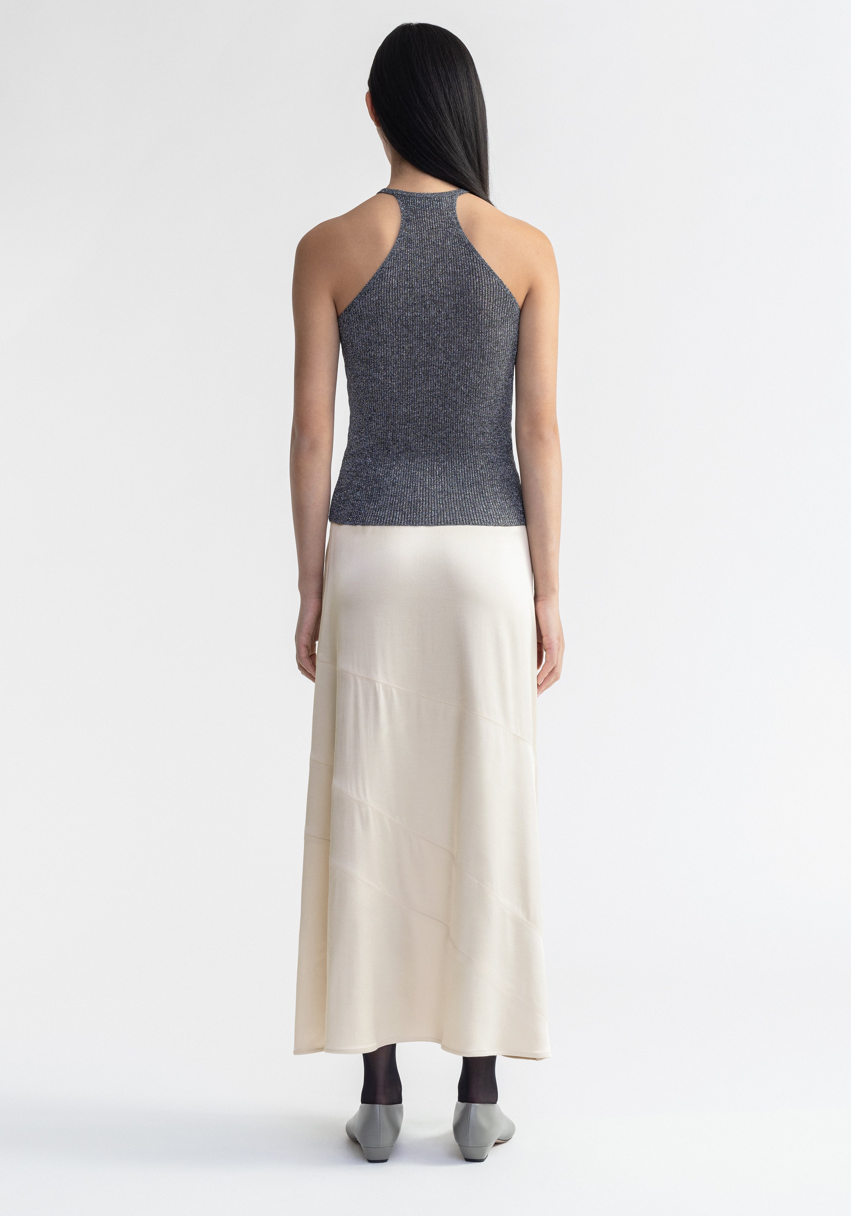 GALINA
Sparkly ribbed halterneck top - 4