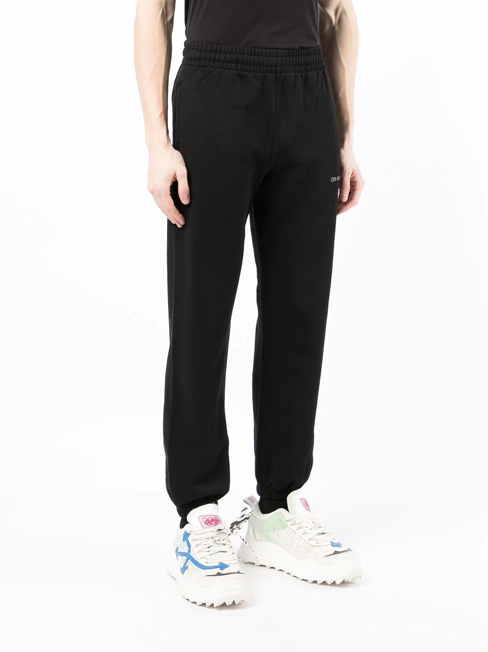 Diag-stripe cotton joggers - 3