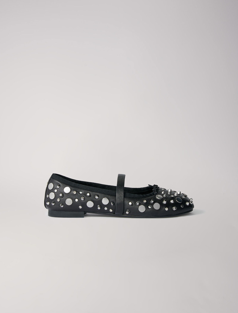 Studded ballet flats 1