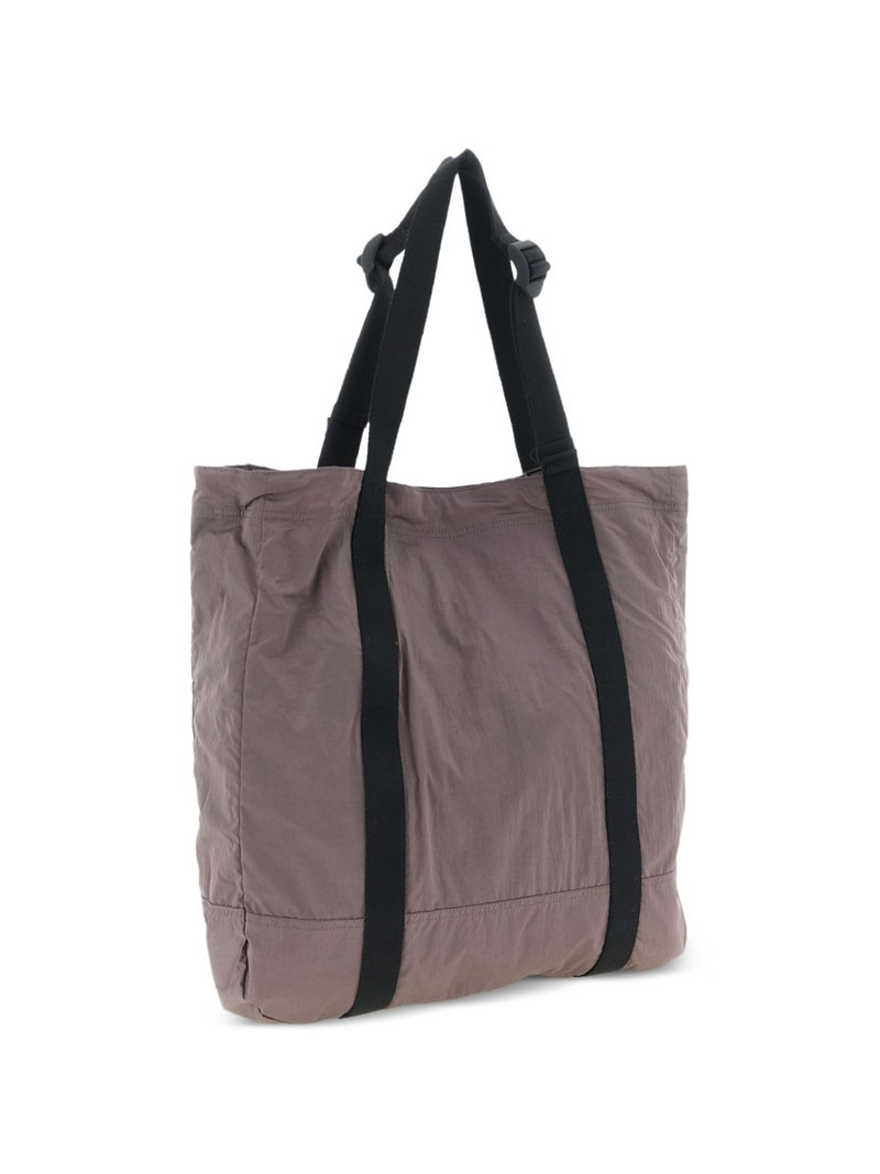 Stone Island logo-patch zip-fastening tote bag outlook