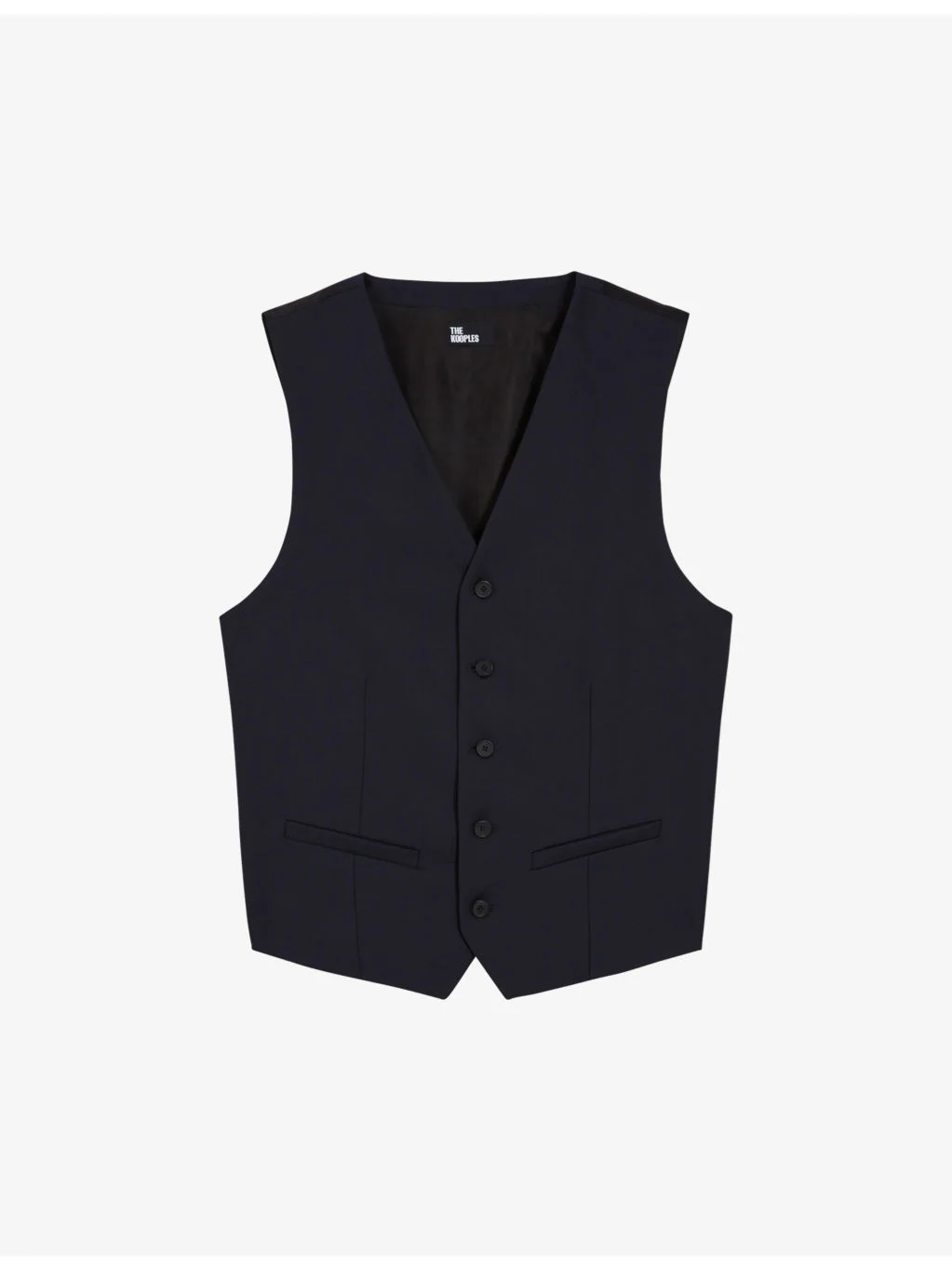 Tailored V-neck wool waistcoat - 1