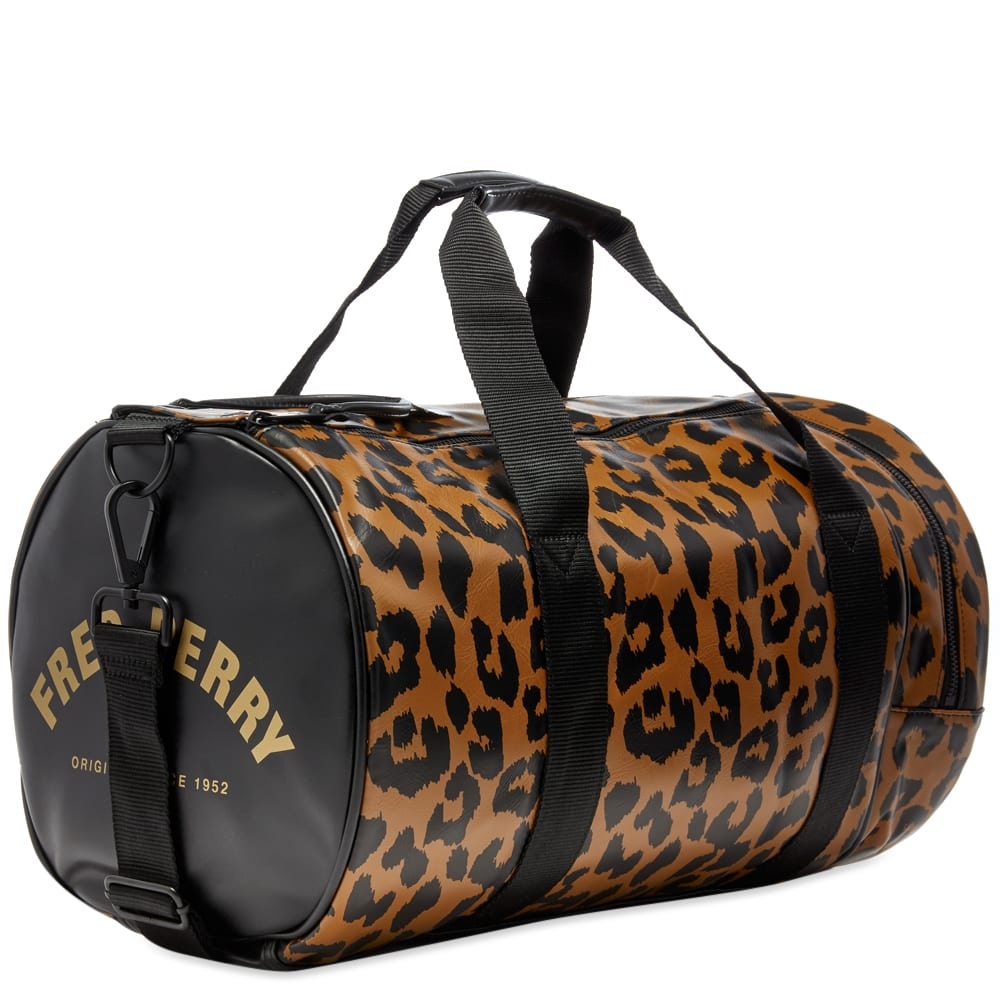 Fred Perry Authentic Leopard Print Barrel Bag - 2