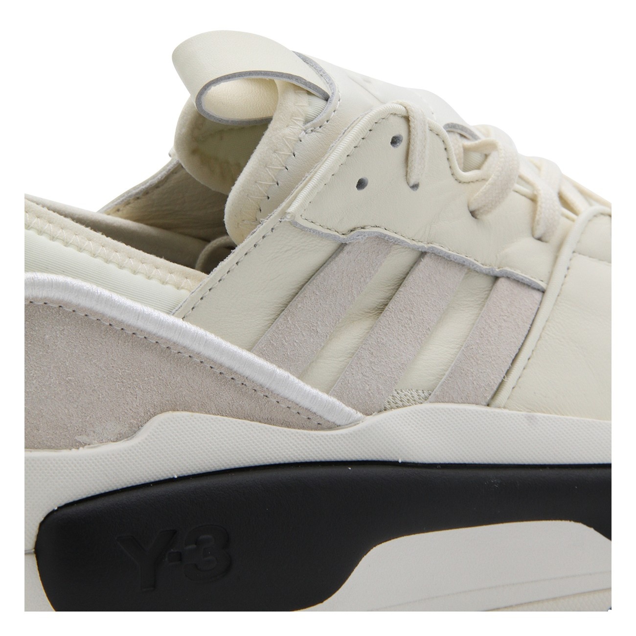 ivory leather rivalry sneakers - 4