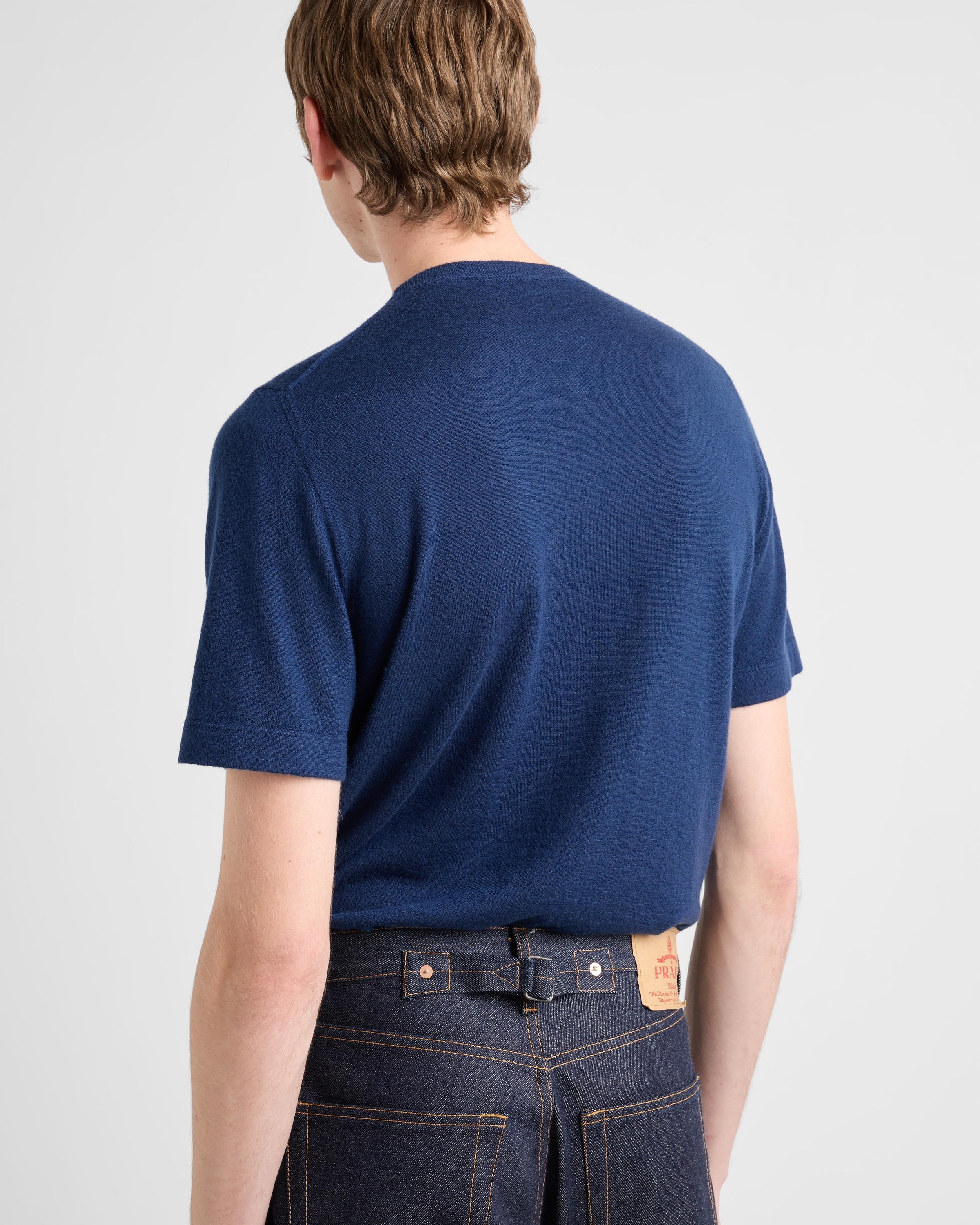 Cashmere T-shirt with logo - 5