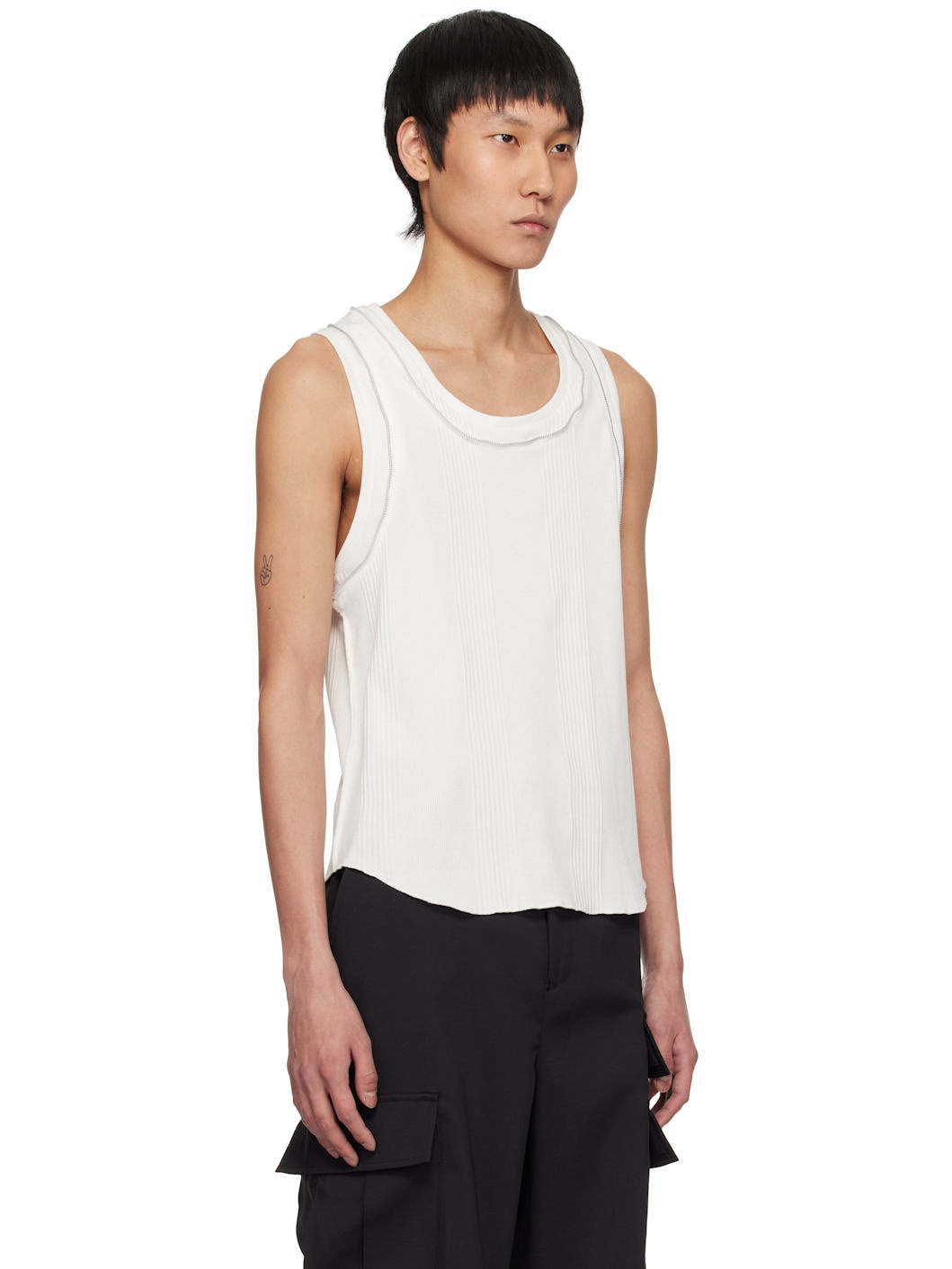 White UC1E4803 Tank Top - 2