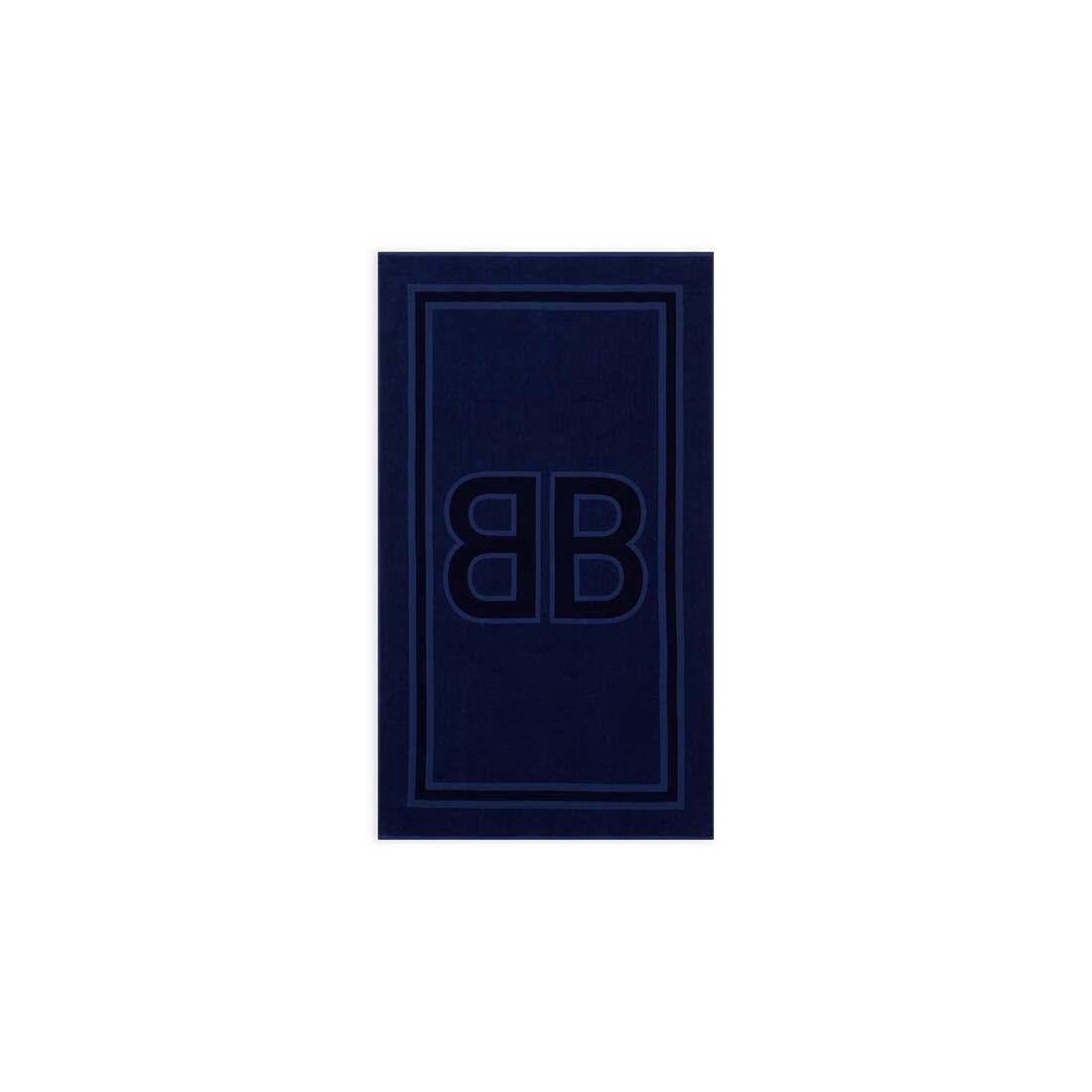 Bb Beach Towel in Dark Navy - 1