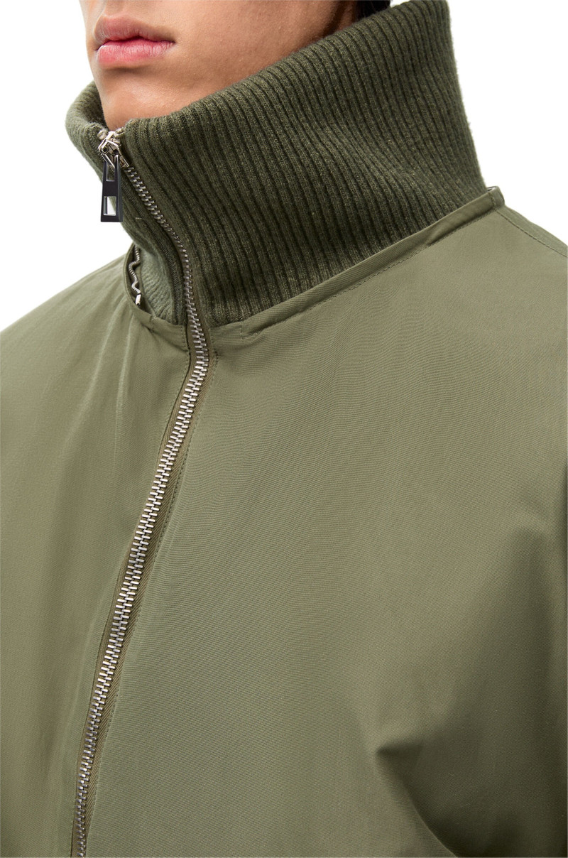 Puffer jacket in technical cotton 5