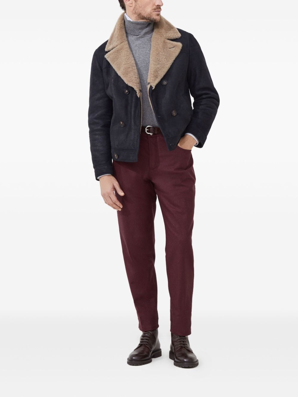logo-embroidered trousers - 2