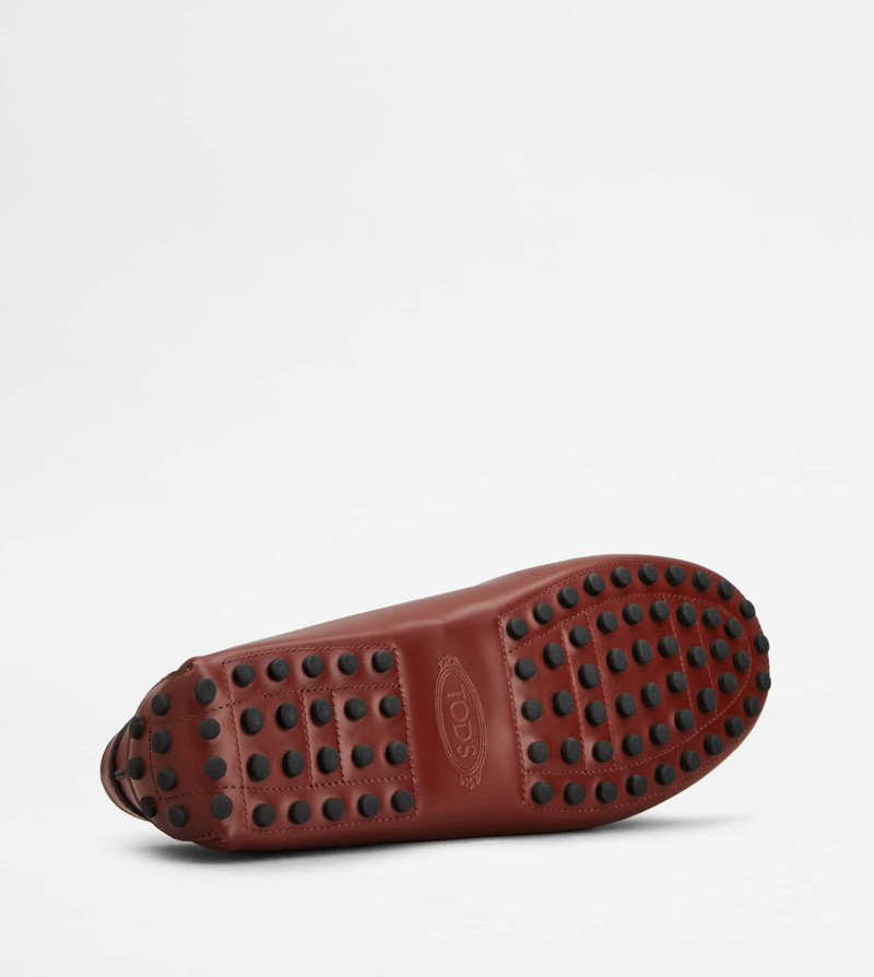 GOMMINO LOAFERS IN LEATHER - BURGUNDY 4