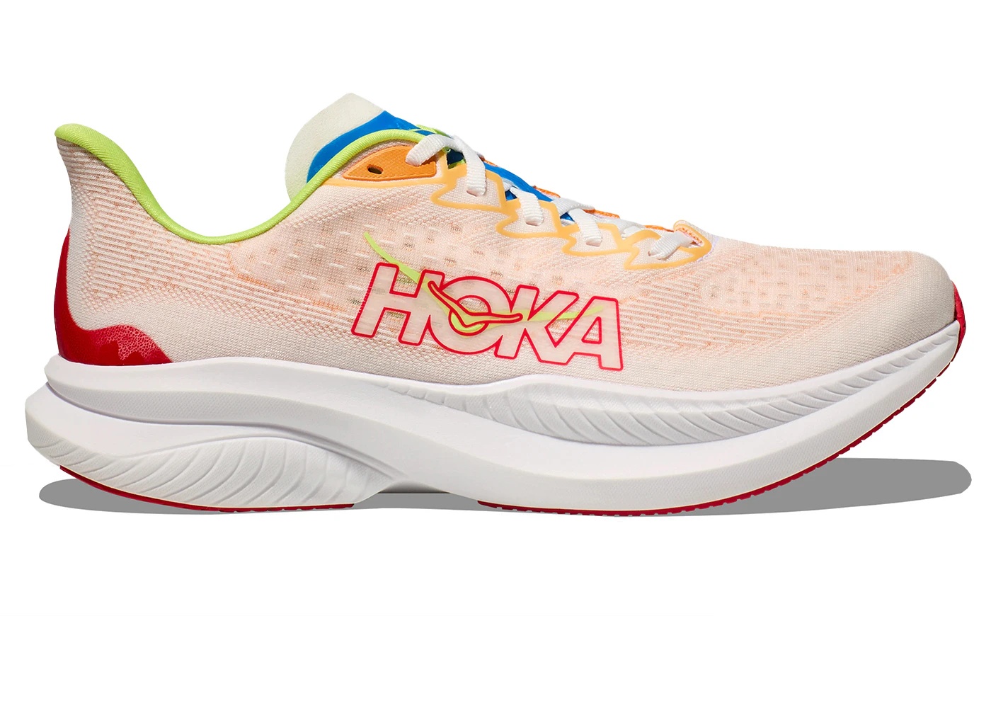 Hoka One One Mach 6 White Solar Flare - 1