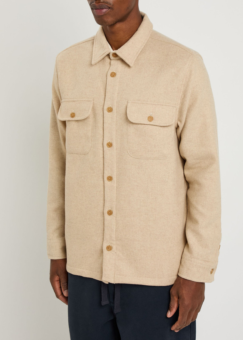 Wax London Wax London Lomond Wool-blend Overshirt outlook