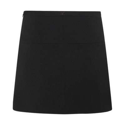 courrèges black mini skirt outlook